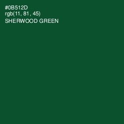 #0B512D - Sherwood Green Color Image